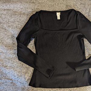 NWOT H&M Square Neck Ribbed Top